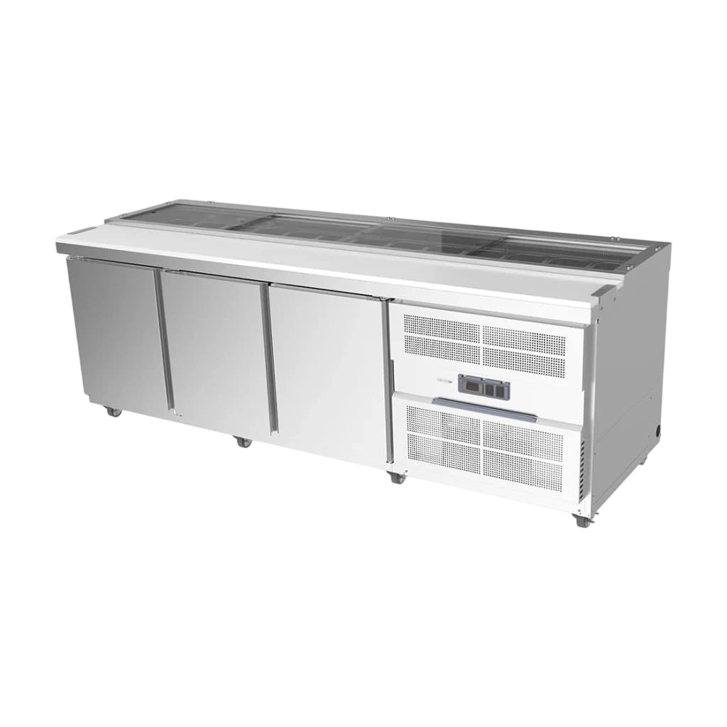 Airex AXR.SW.2450 Sandwich Prep Bench – 3 Door, 2450mm commercial kitchen equipment