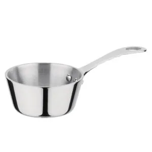 Vogue GG760 stainless steel mini gravy pan 80mm 150ml tri-wall aluminium core – Australia