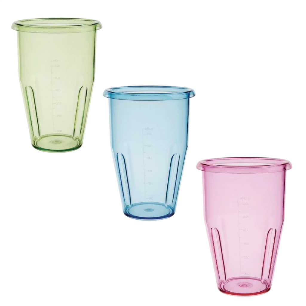 Apuro Milkshake Cups - Pink Green & Blue for CT938 & CY423 commercial kitchen equipment
