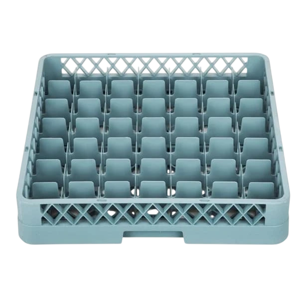 Vogue F615 Glass Dishwasher Rack Grey - 100x500x500mm (49 Compartments) commercial kitchen equipment
