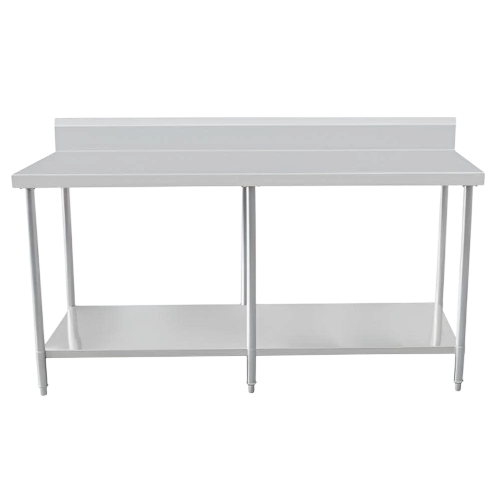 Kitchen Knock 621207 Work Bench with Splashback & Undershelf – 2400×800 commercial kitchen equipment