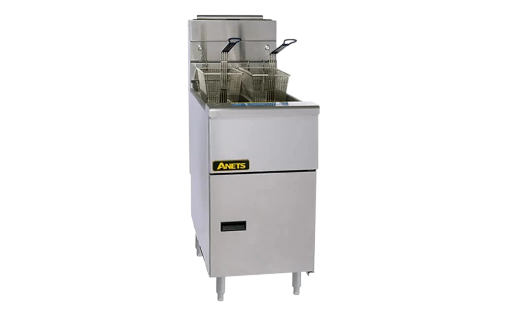 Anets AGG14T Split‑Pot Gas Fryer – 9–11L/side | KW Commercial Kitchen commercial kitchen equipment
