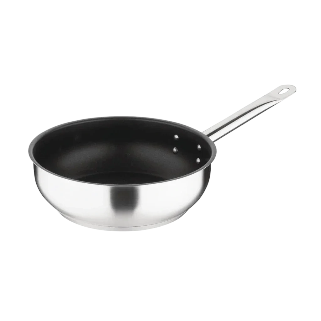 Vogue FC099 Stainless Steel Non-Stick Sauté Pan – 240mm Platinum Plus commercial kitchen equipment