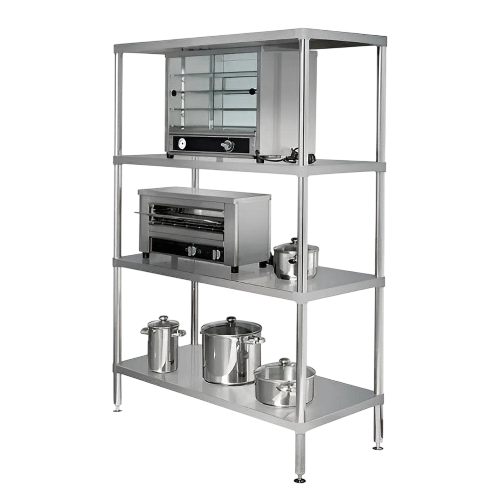 Simply Stainless SS17.1200SS 4 Tier Stainless Steel Shelving – 1200mm | KW commercial kitchen equipment