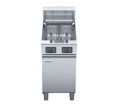Waldorf FN8224EE Twin Pan Electric Fryer – 450mm, 12L + 12L | KW commercial kitchen equipment