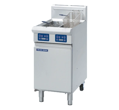 Blue Seal GT46E Gas Fryer – 450mm Twin Pan, 13L + 13L Digital | KW commercial kitchen equipment
