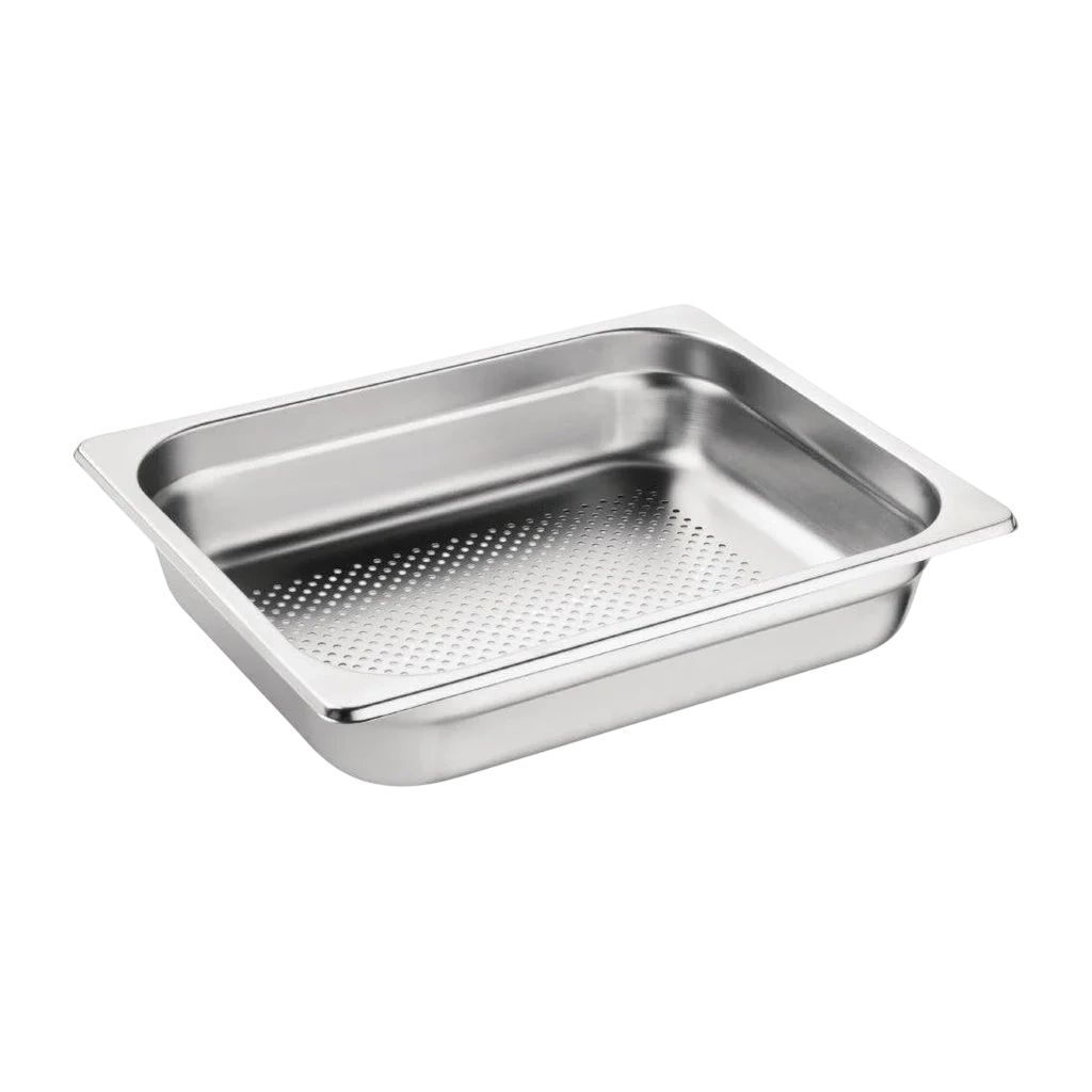 Vogue Perforated St/St GN 1/2 - 65mm deep commercial kitchen equipment