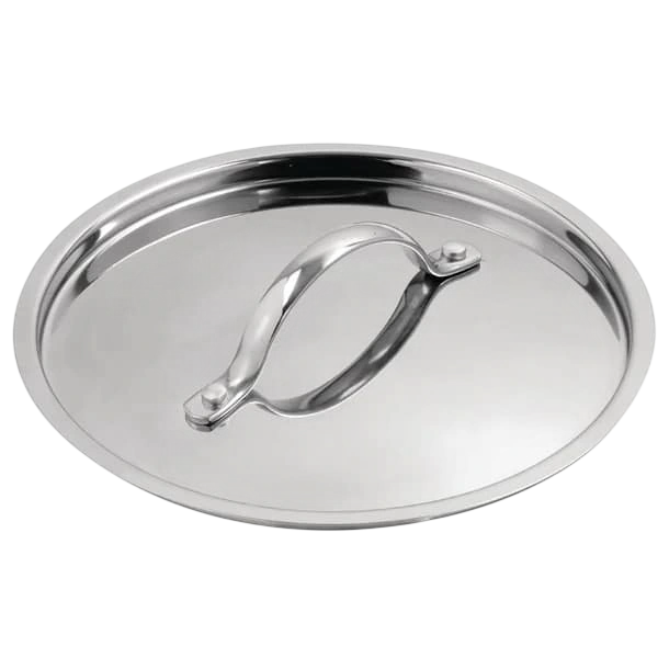 Vogue Y424 Tri-Wall Saucepan Lid 200mm – Stainless Steel & Aluminium commercial kitchen equipment