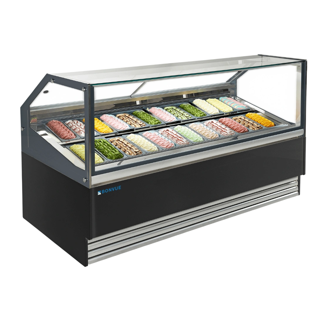 Bonvue SGD-24B Gelato & Ice Cream Display Showcase – 24 Pans commercial kitchen equipment