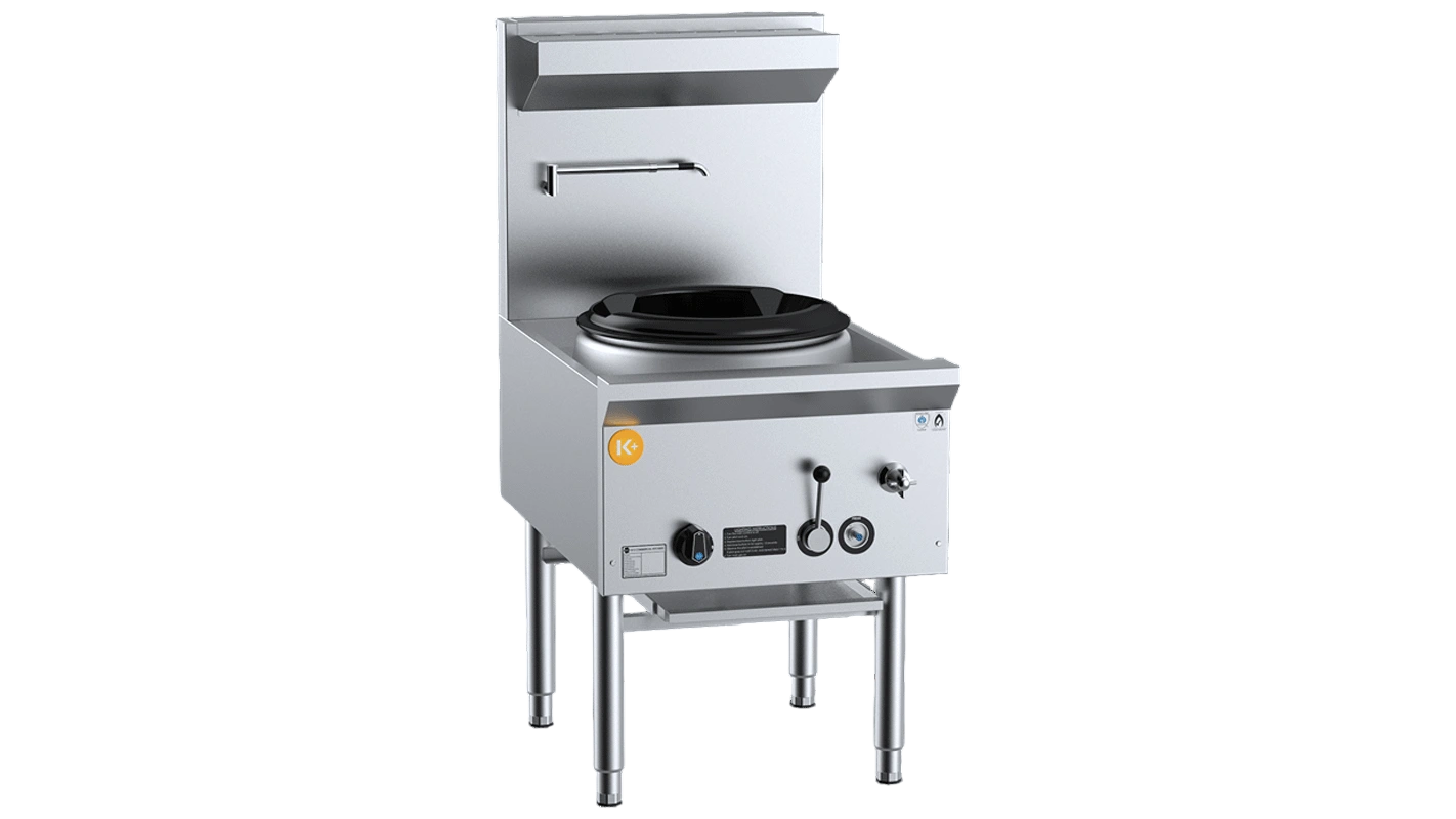 B+S K+ Series UFWWK-1 Single Hole Deluxe Waterless Wok Table – NG | LPG commercial kitchen equipment