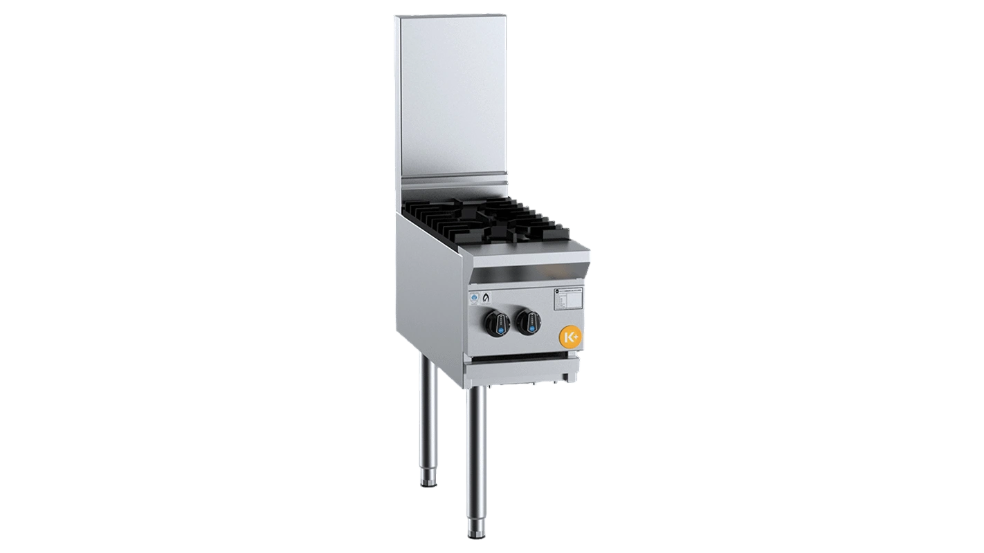 B+S K+ Series KAWBT-SB2L Two Burner Boiling Top with Left Side Wok Attachment – LPG | NG commercial kitchen equipment