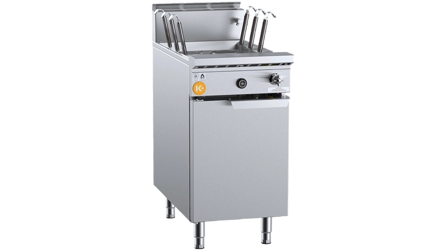 B+S K+ KNC-6 Six Basket Gas Noodle Cooker – 450mm, 30L Tank commercial kitchen equipment
