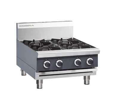 Cobra C6D-B 600mm Four Burner Gas Cooktop – Bench Model commercial kitchen equipment