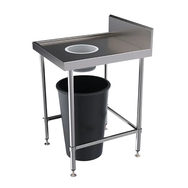 Simply Stainless SS05.SH.7.0600 Sink Bench with Scrape Hole | 700mm commercial kitchen equipment