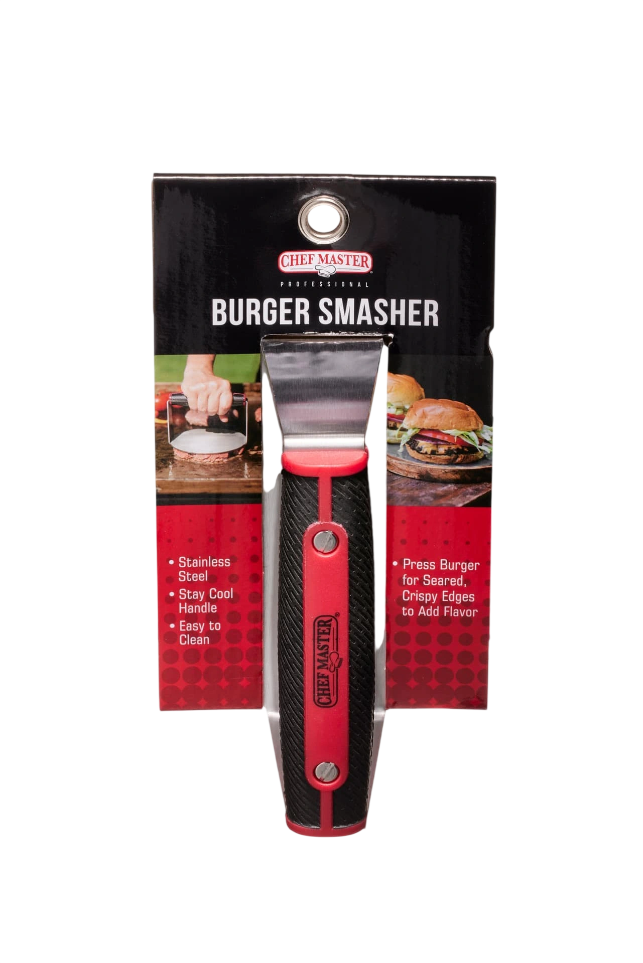 Chef Master 90279 High Heat Burger Smasher – Stainless steel commercial kitchen equipment