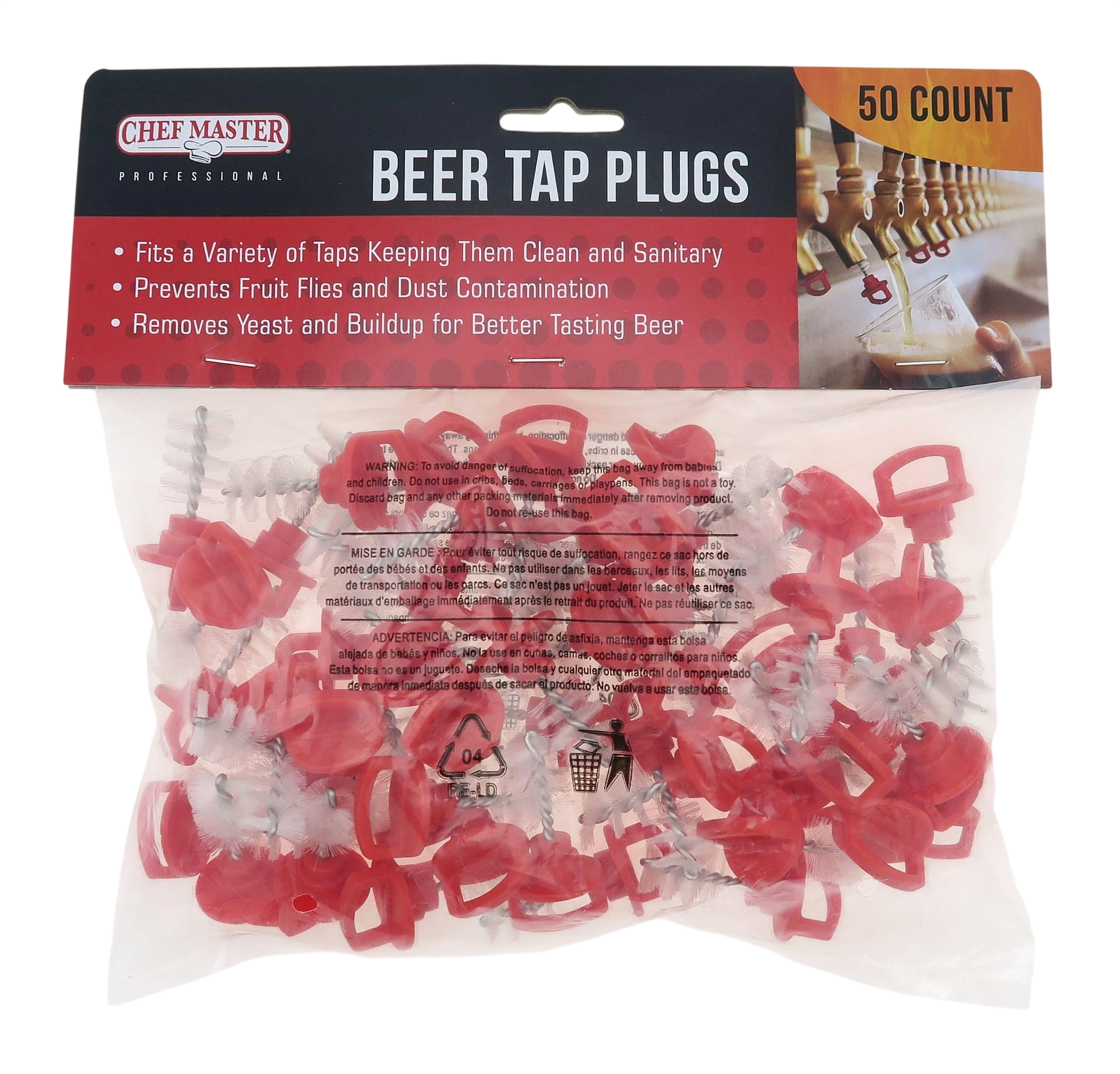 Chef Master 90219 Beer Tap Plugs | Pack of 50 commercial kitchen equipment