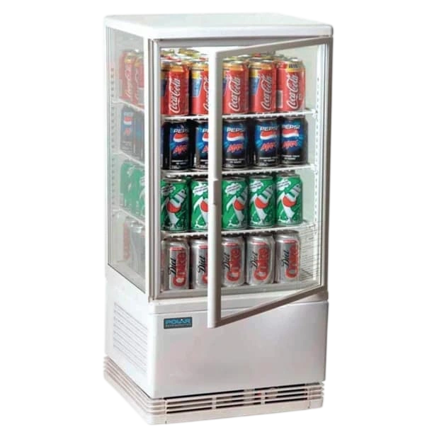 olar CX578-A C-Series Display Fridge – 68L Countertop, White commercial kitchen equipment