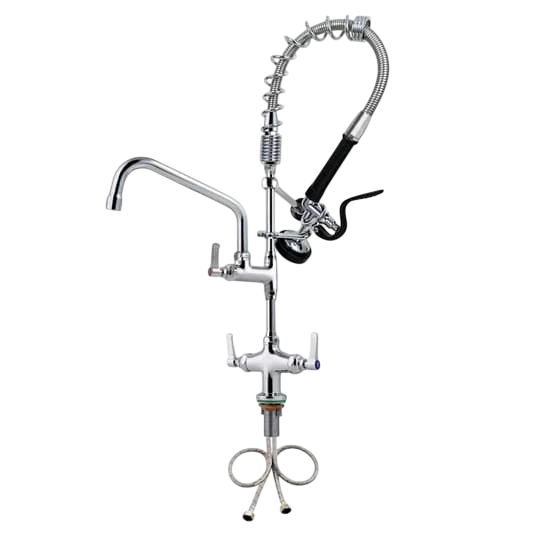 Kitchen Knock 622116 Commercial Pre-Rinse Faucet – Dual Outlet Spray Tap commercial kitchen equipment
