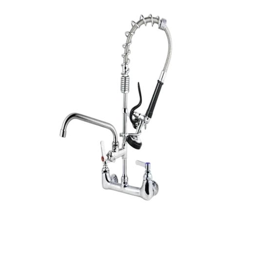 Kitchen Knock 620959 Wall Mounted Pre-Rinse Faucet – Dual Outlet Commercial Tap commercial kitchen equipment
