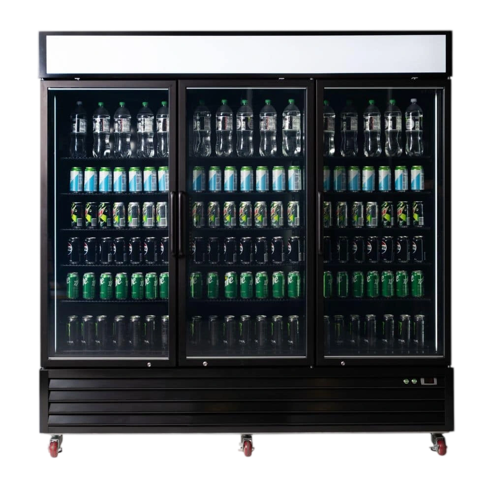 3736262-NR High-Volume 3 Door Display Fridge 1980L – Bromic UC1980GDL-NR