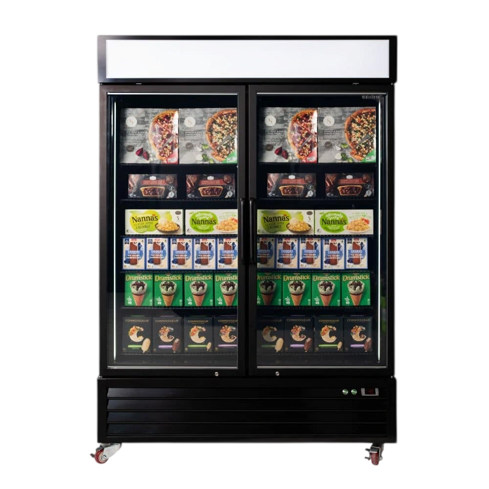 Bromic 3736264-NR UF1250GDL-NR Upright Display Freezer 1266L – 1370mm