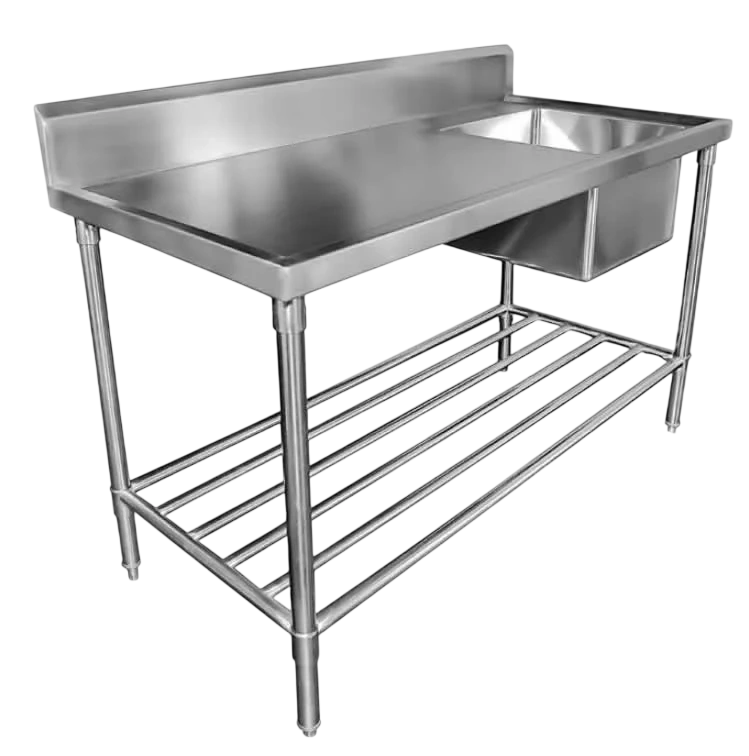 Mixrite Single Bowl Sink Bench with Splashback 1200W x 600D x 900H mm commercial kitchen equipment