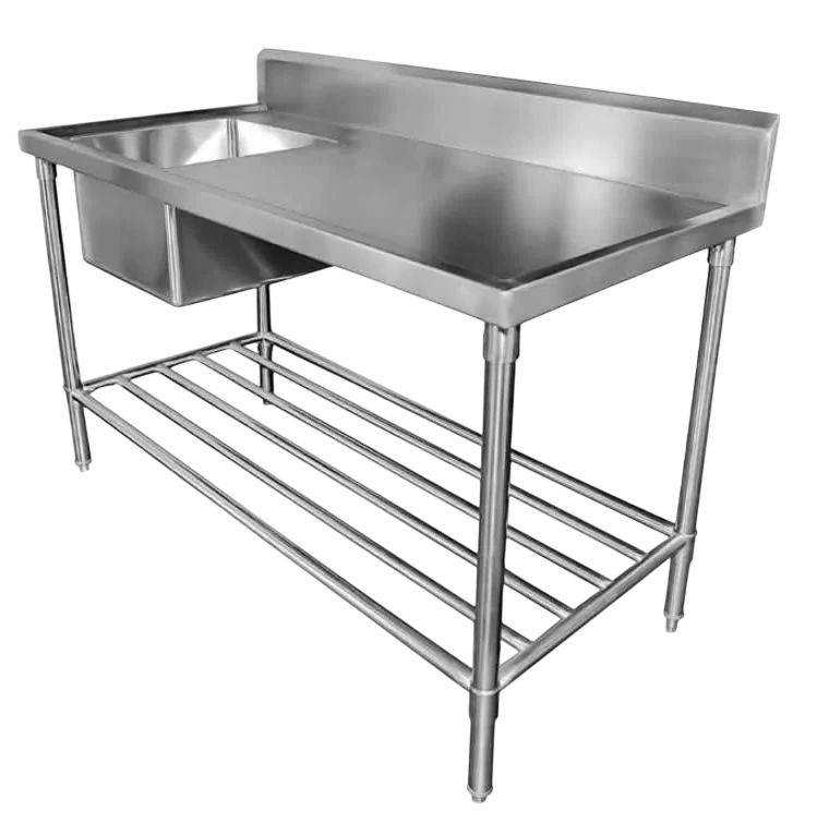 SS1618L Single Sink Bench – 1800 × 600 × 900 mm