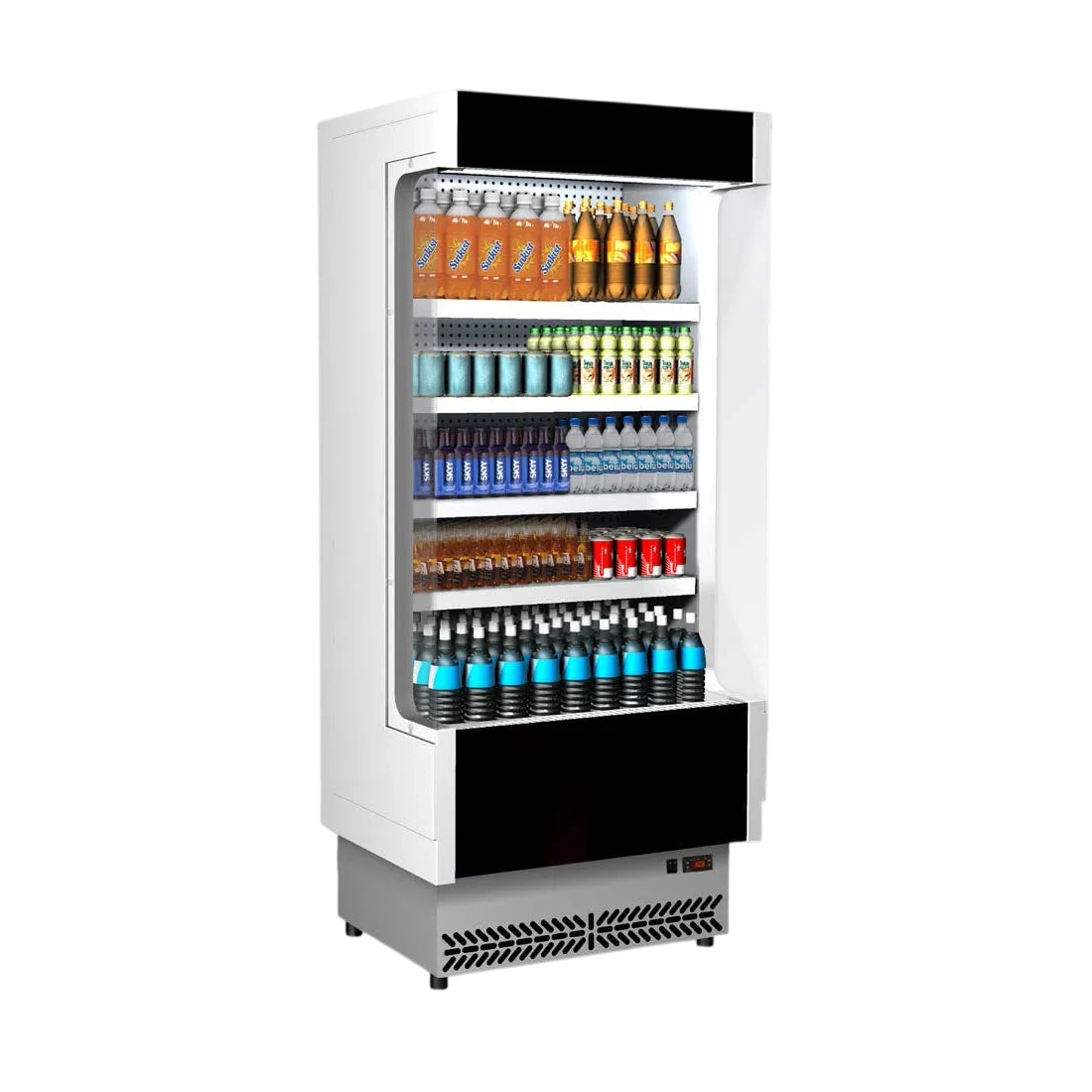 Tecnodom TDVC80-CA-100 Open Chiller with 4 Shelves