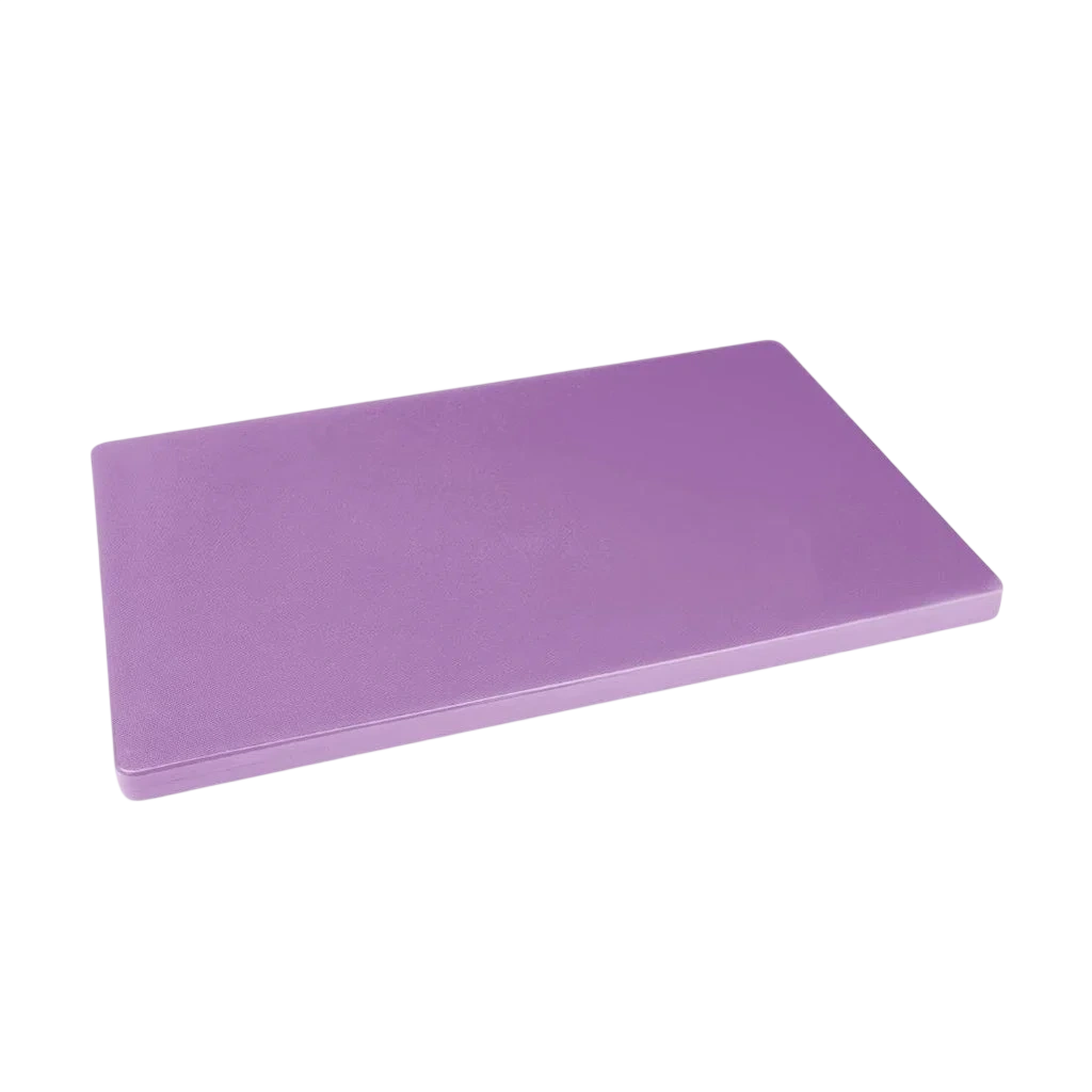 Hygiplas Extra Thick Low Density Chopping Board Purple - 300x450x20mm commercial kitchen equipment