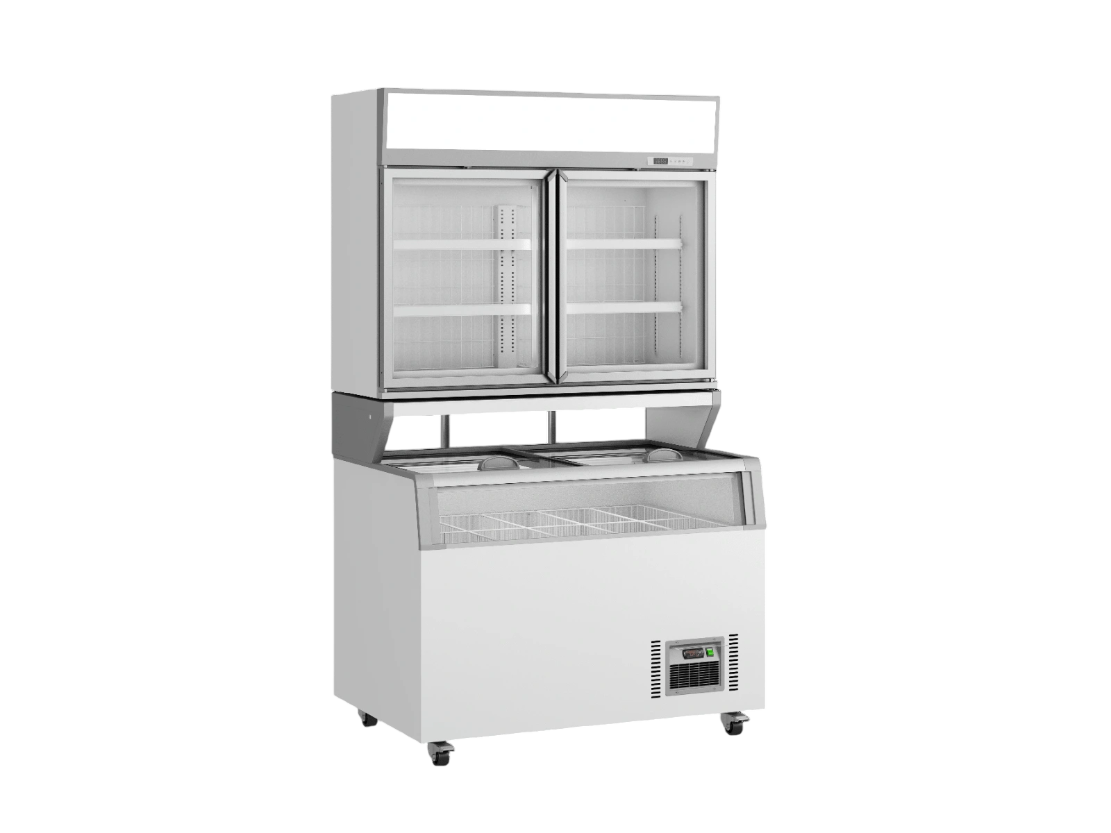 Thermaster ZCDTD125 1250mm two-door combined display freezer