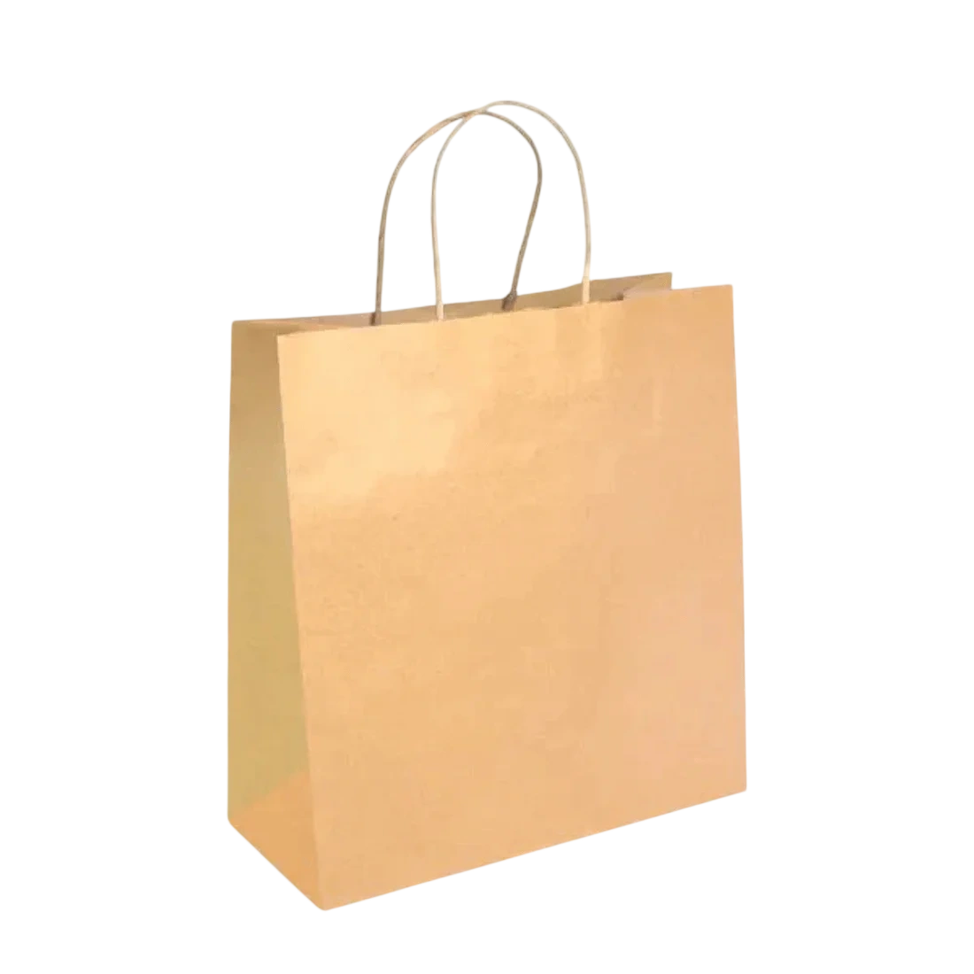 PakMax Medium Twist Handle Kraft Paper Bags – RPFR-120-M commercial kitchen equipment