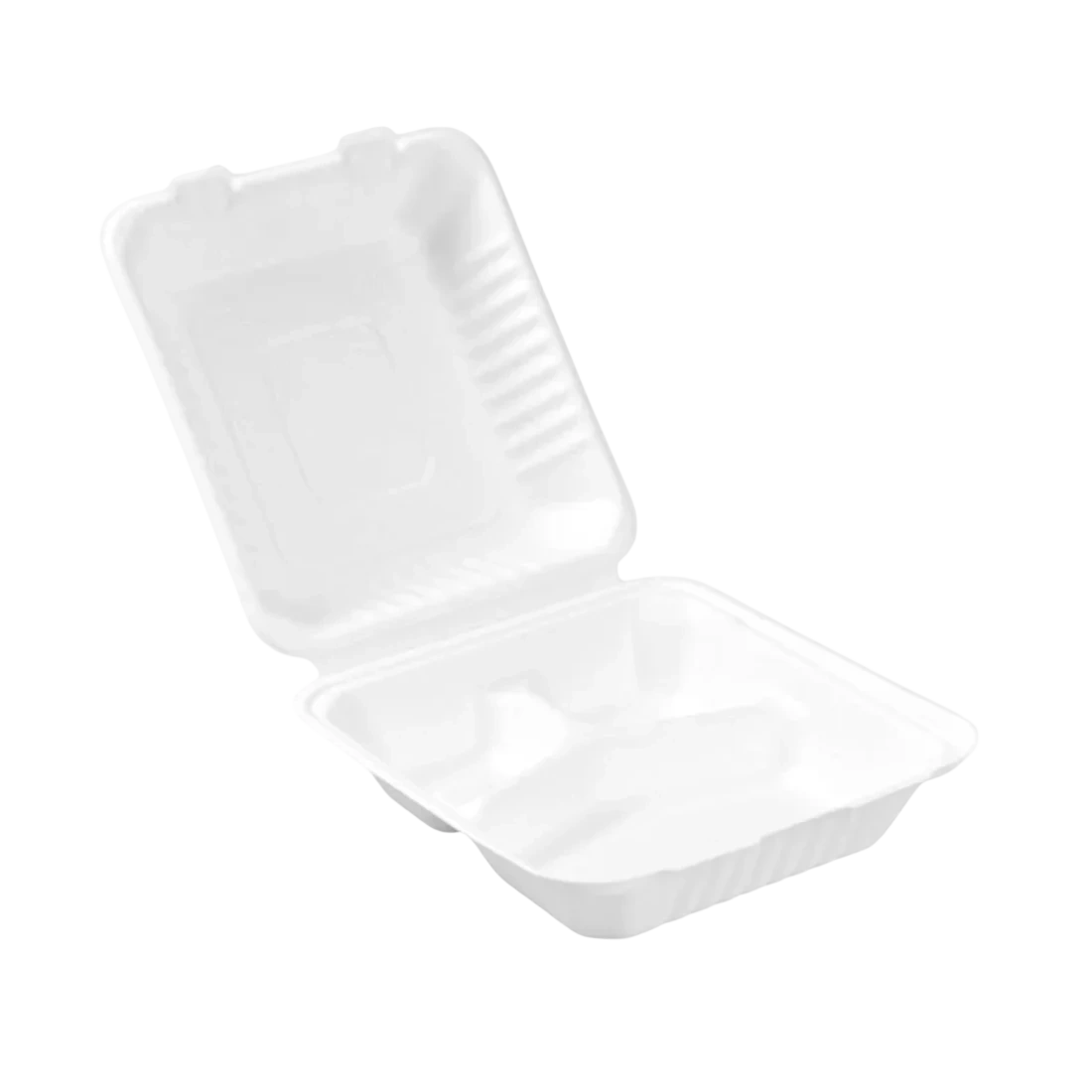 PakMax 8″ Sugarcane Clamshell 3-Compartment – CS-883 commercial kitchen equipment