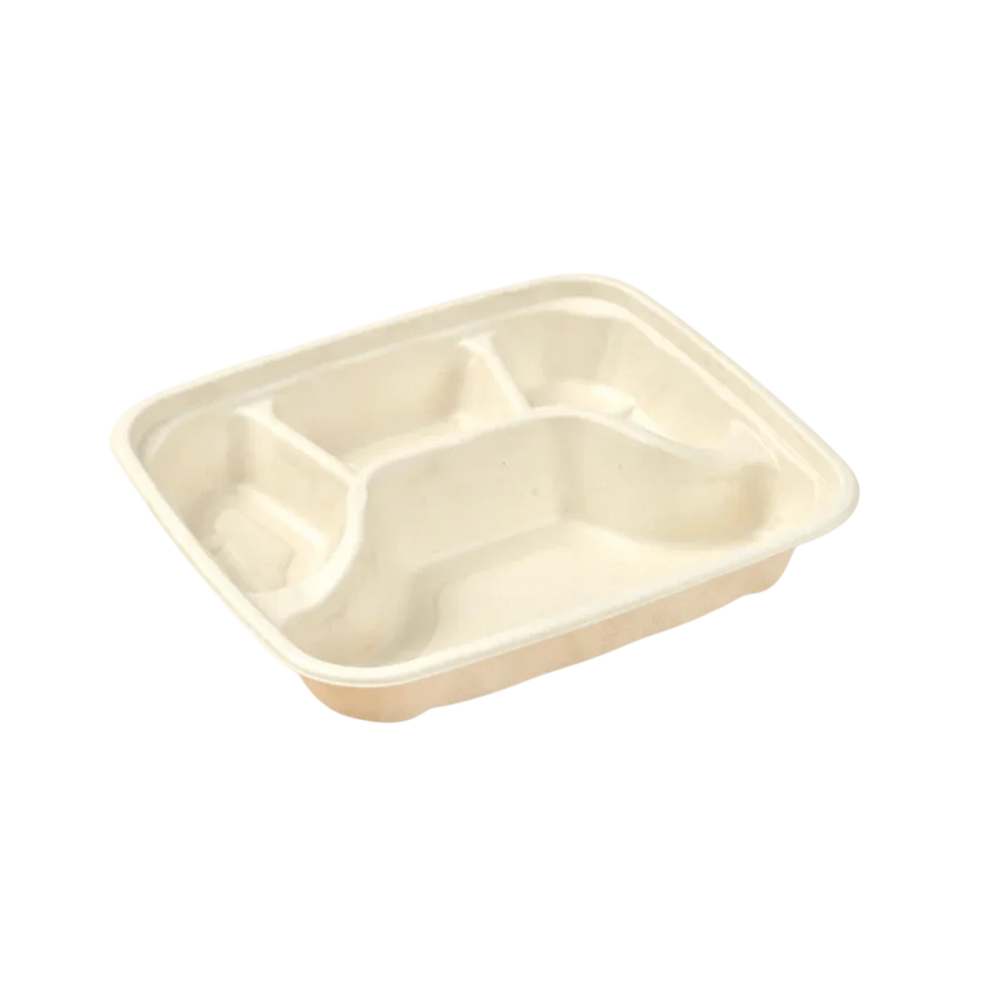 PakMax Sugarcane Small 4-Compartment Food Container – FC-41-S