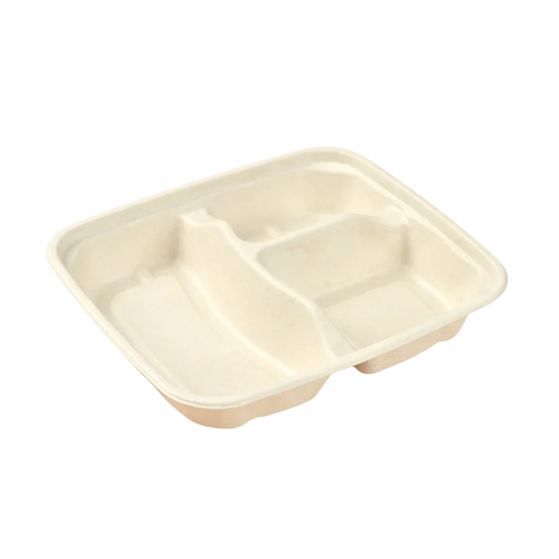 PakMax Sugarcane Small 3-Compartment Food Container – FC-31-S