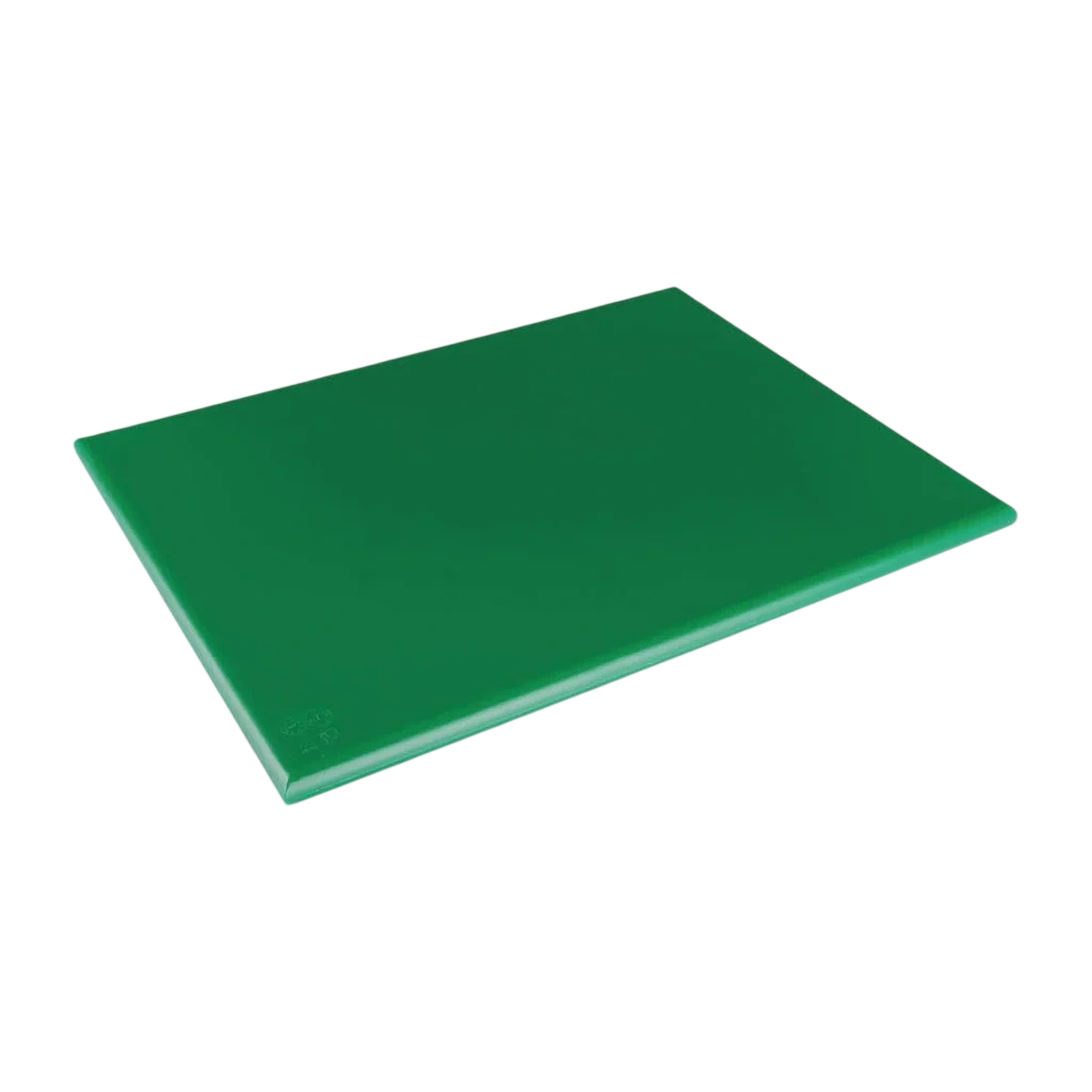 Hygiplas Extra Thick Low Density Chopping Board Green - 600x450x20mm commercial kitchen equipment