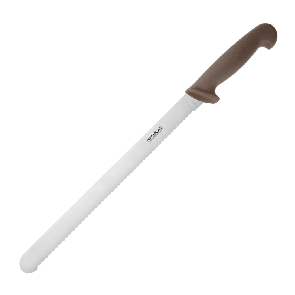 Hygiplas Slicer Serrated Brown 300mm (X118) commercial kitchen equipment