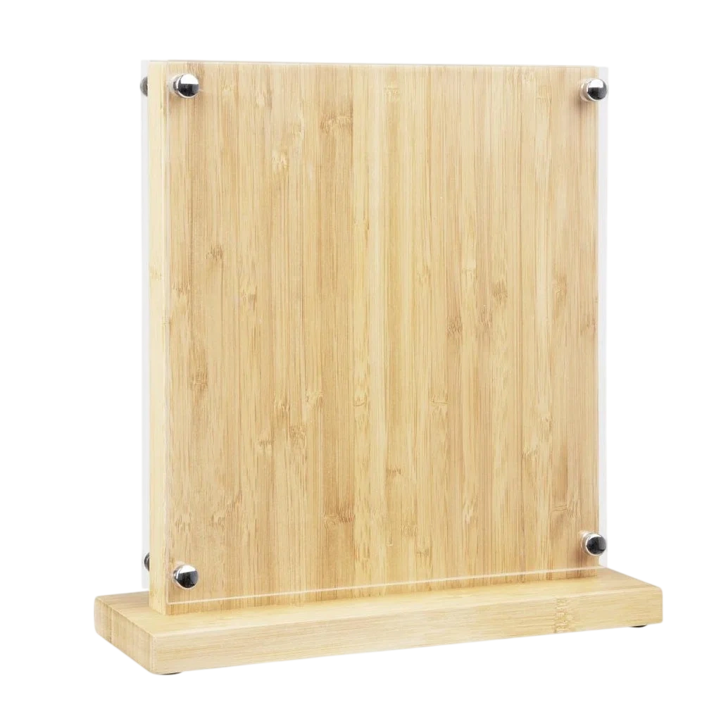 Vogue FS663 Magnetic Knife Block Bamboo - 290x270x120mm 11 1/2x 10 1/2x 4 3/4"
