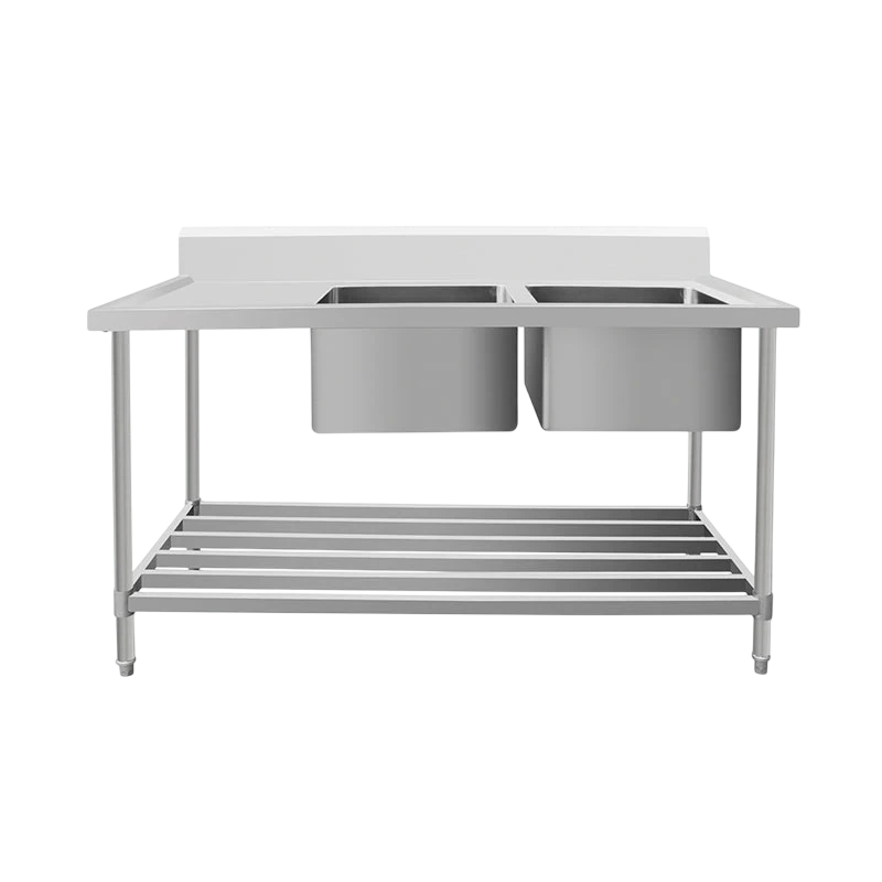 Kitchen Knock 622334 Double-Sink Bench – Right Sinks, 600mm, ASD-2460R