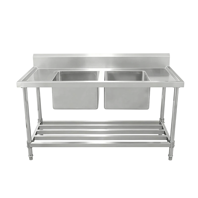 Kitchen Knock 622318 Double-Sink Bench – Centre Bowls, 700mm Depth, ASD-1270C