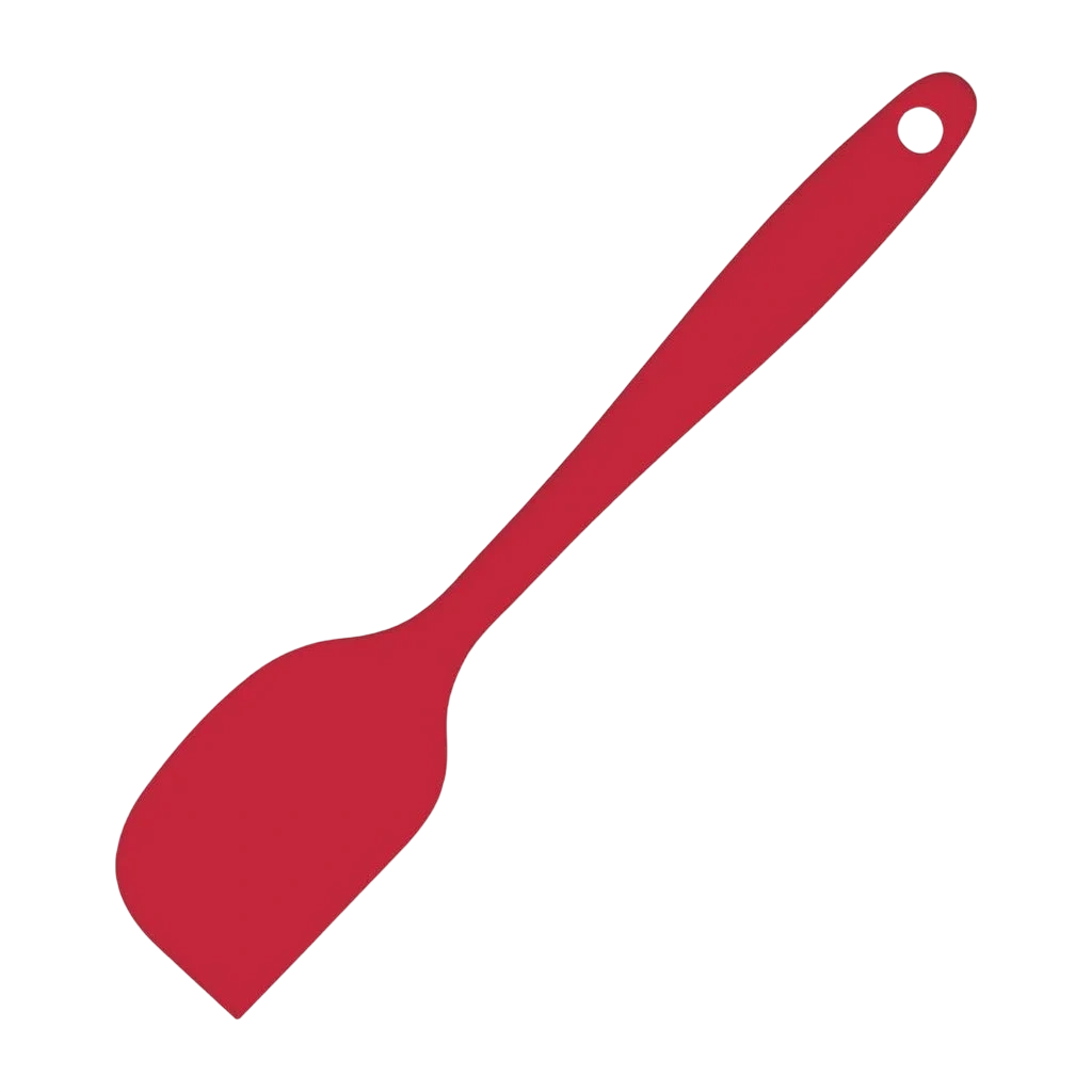 Vogue Silicone High Heat Mini Scraper Red - 205mm 8" commercial kitchen equipment