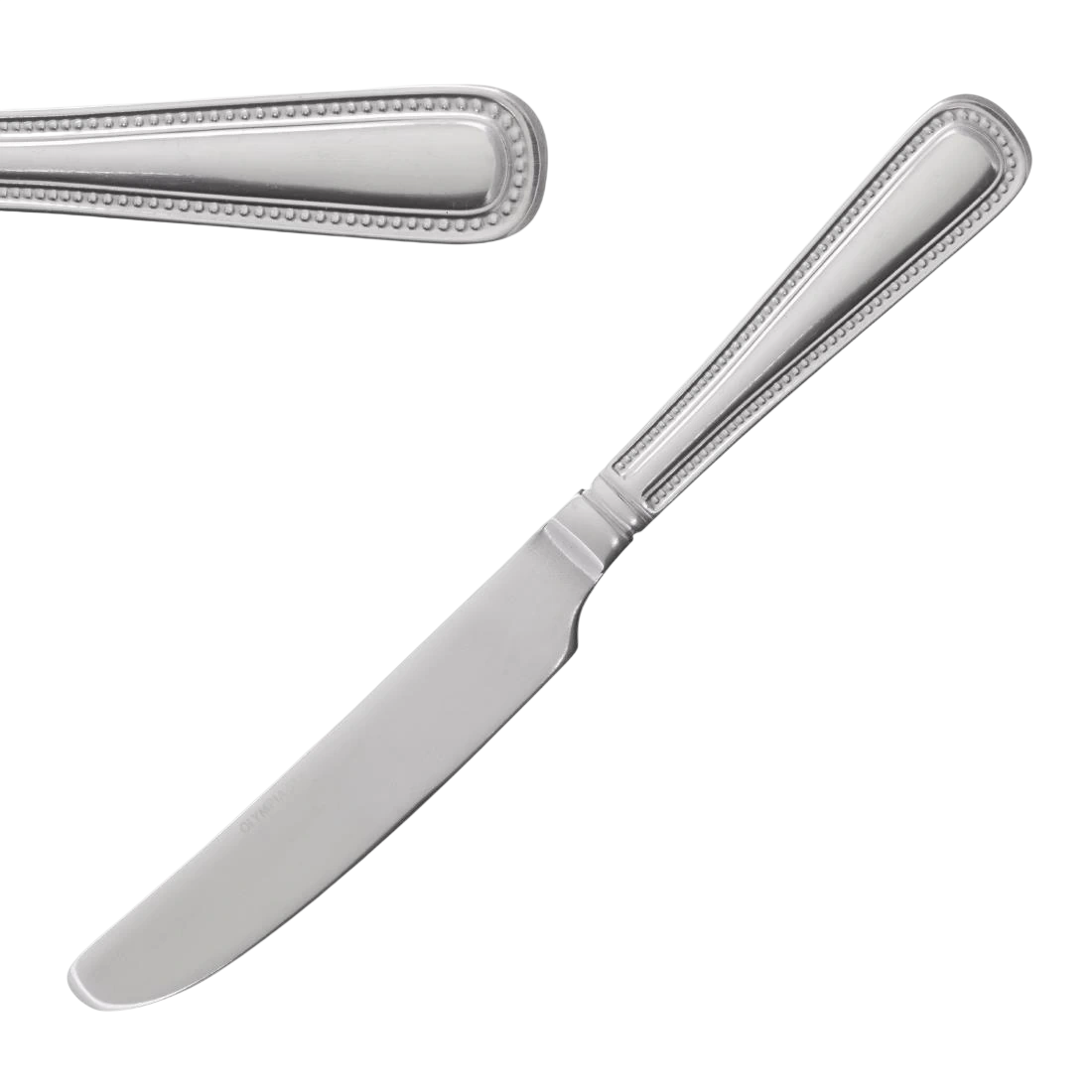 Olympia C125 Stainless Steel Bead Table Knife – Pack of 12