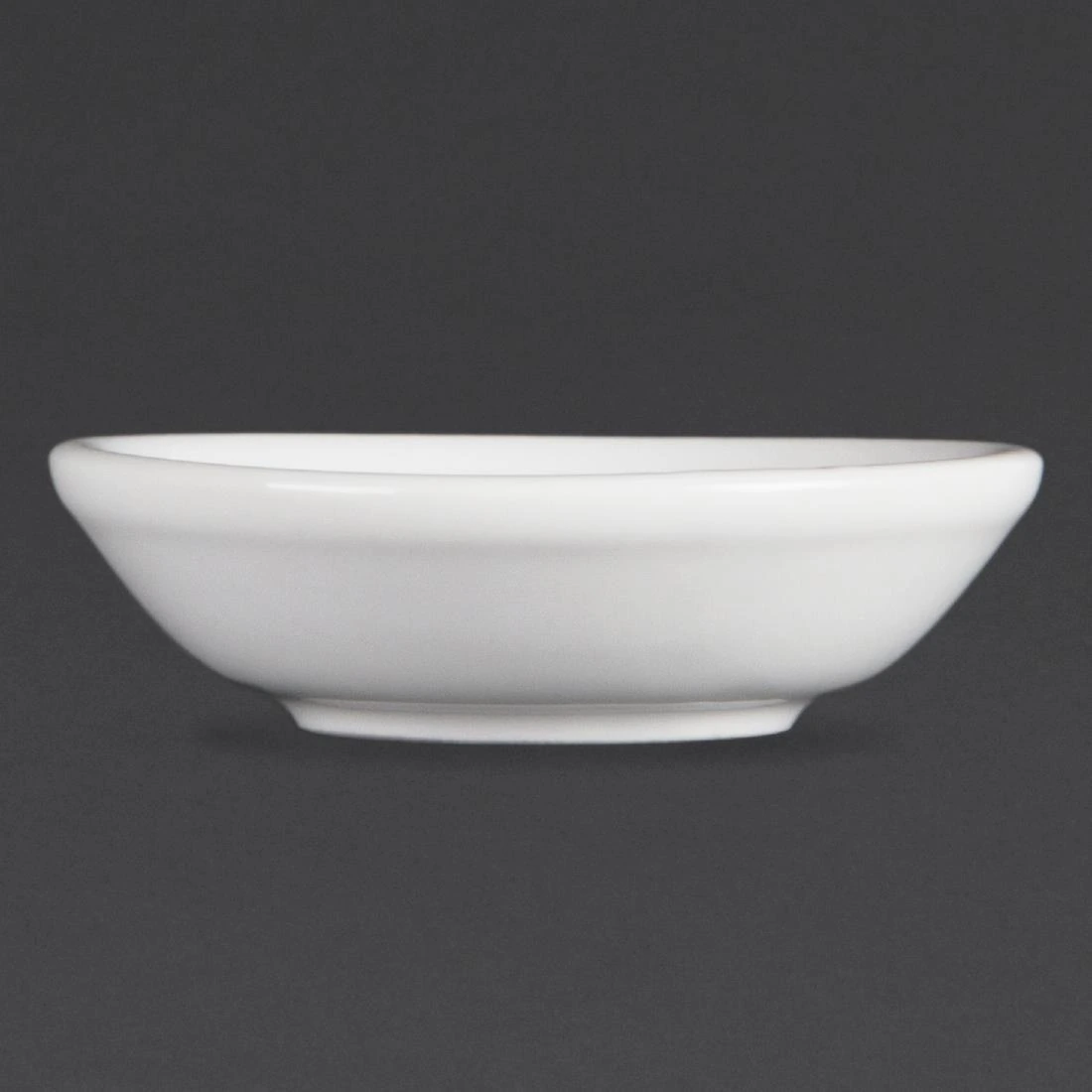 Olympia C320 Whiteware Soy Dish - 7cm 2 3/4" (Box 12)