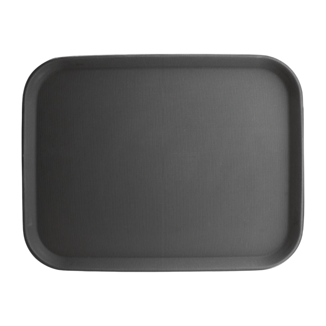 Olympia C559 Kristallon Rectangular Tray Black Anti-Slip Plastic 356x458mm