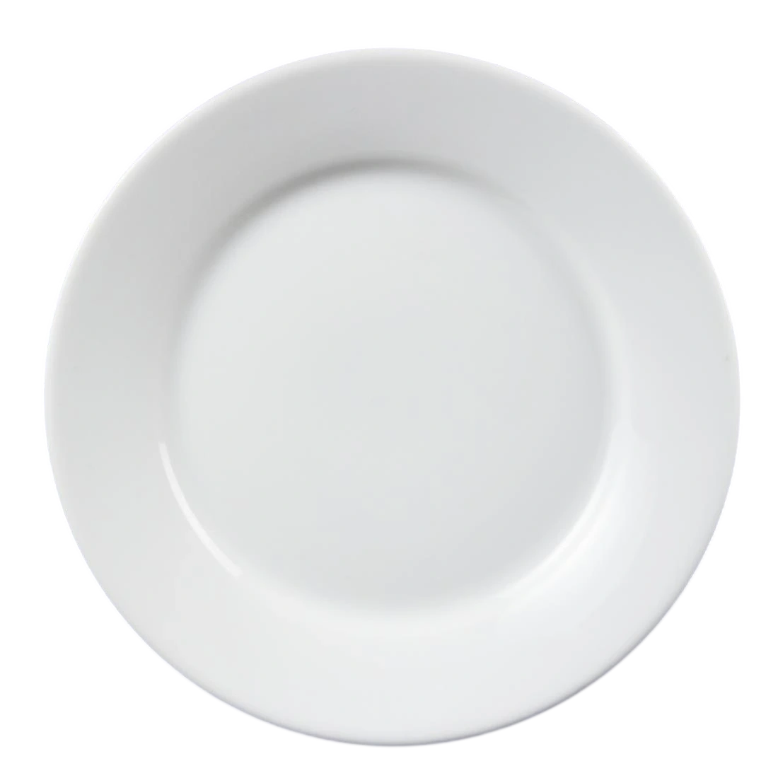 Olympia Wide Rim Plate 23cm White Porcelain Pack 12 CB480