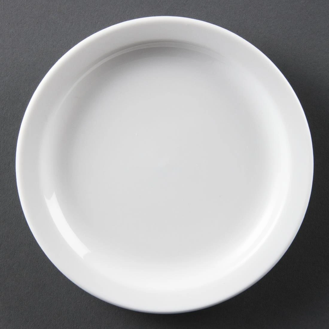 Olympia Narrow Rim Plate 15cm White Porcelain Pack 12 CB486