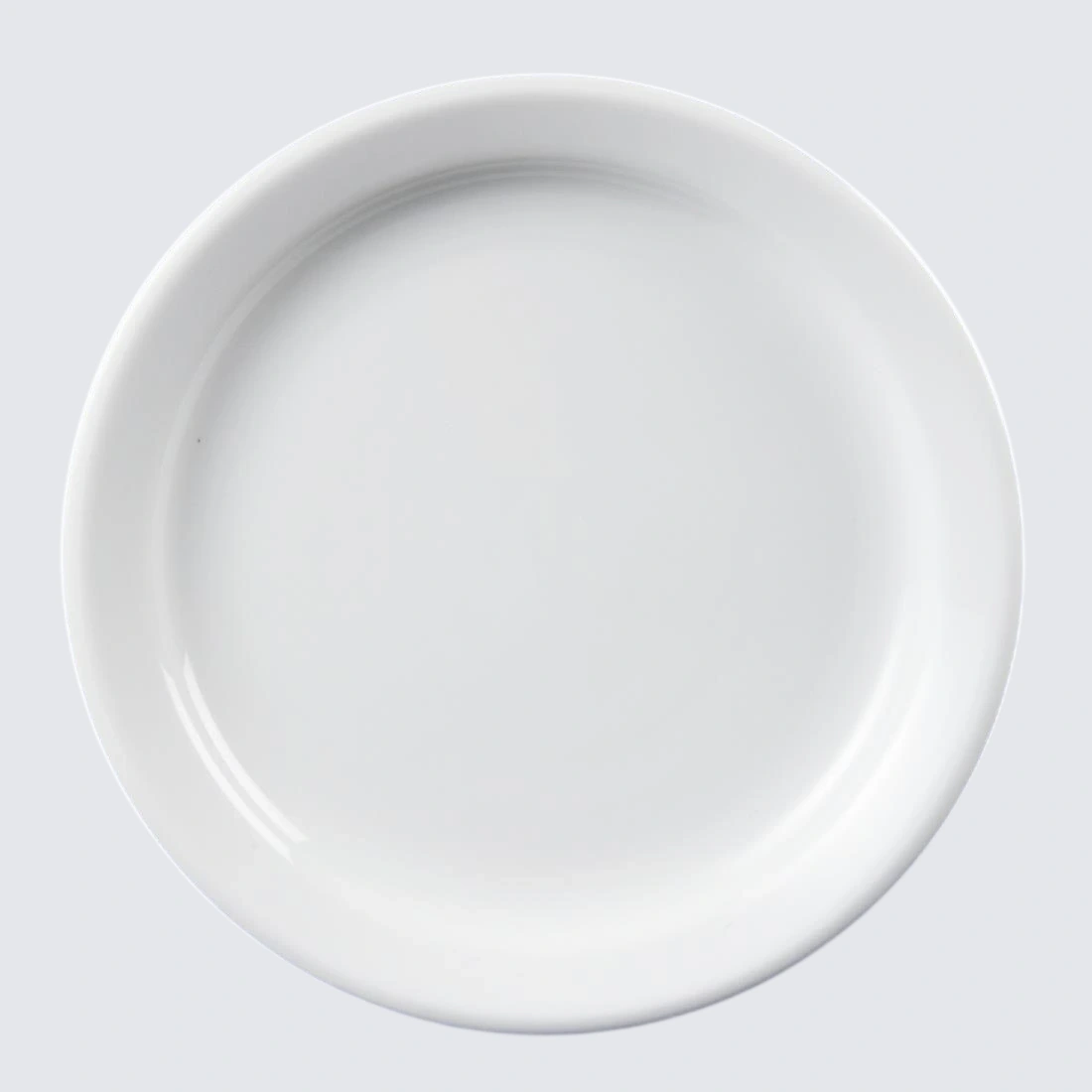 Olympia Narrow Rim Plate 18cm White Porcelain Pack 12 CB487
