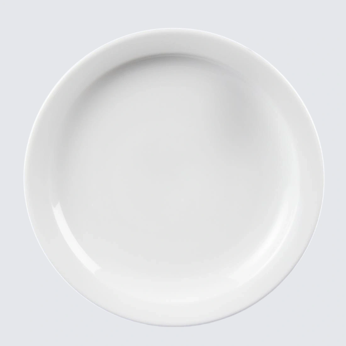 Olympia Narrow Rim Plate 20cm White Porcelain Pack 12 CB488