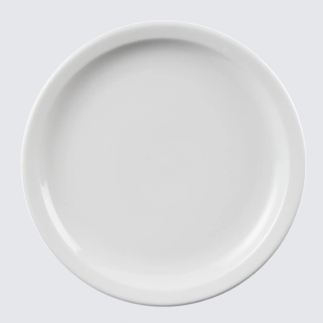 Olympia Narrow Rim Plate 23cm White Porcelain Pack 12 CB489