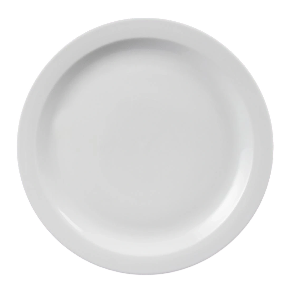 Olympia Narrow Rim Plate 28cm White Porcelain Pack 6 CB491
