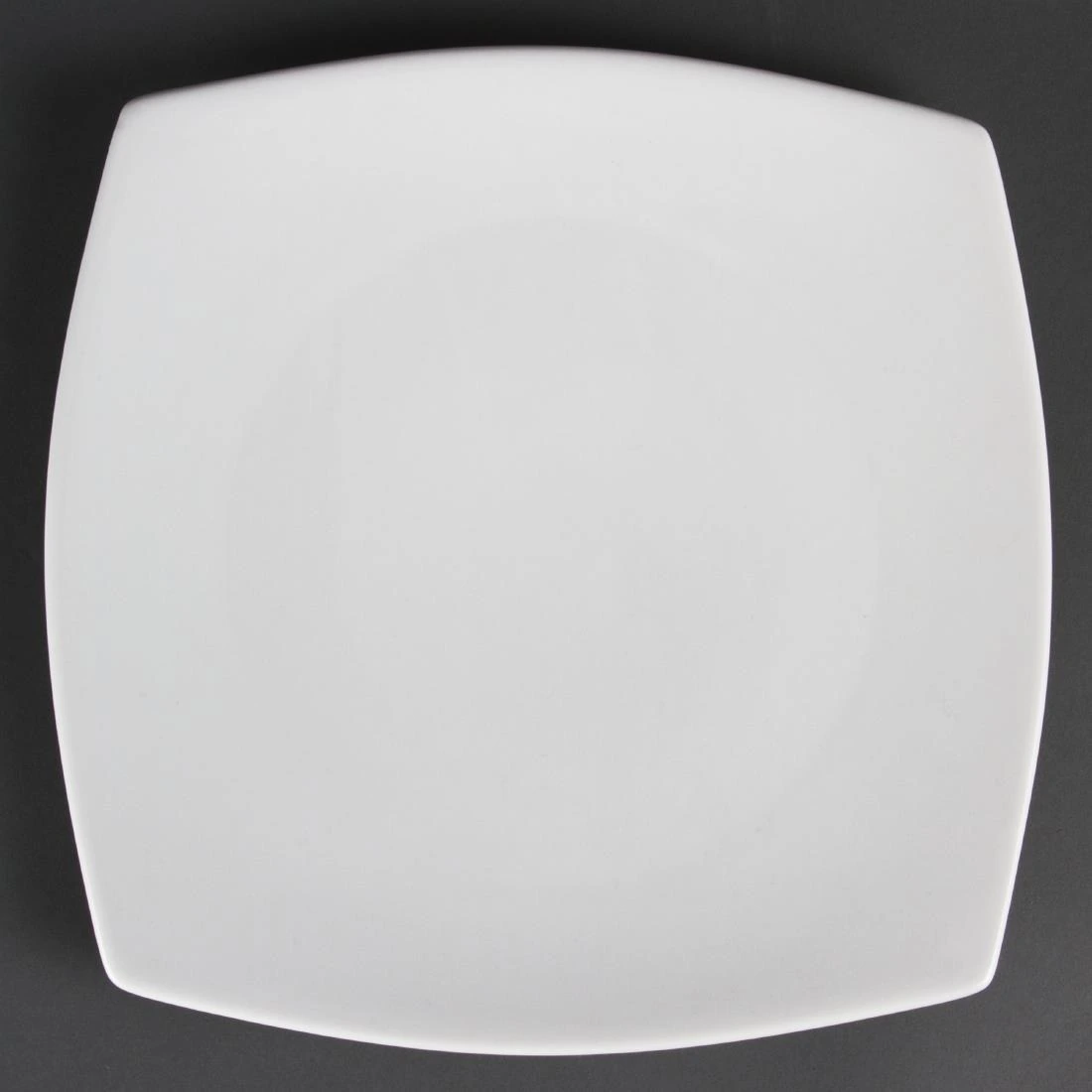 Olympia Square Plate 27cm White Porcelain Pack 6 CB493